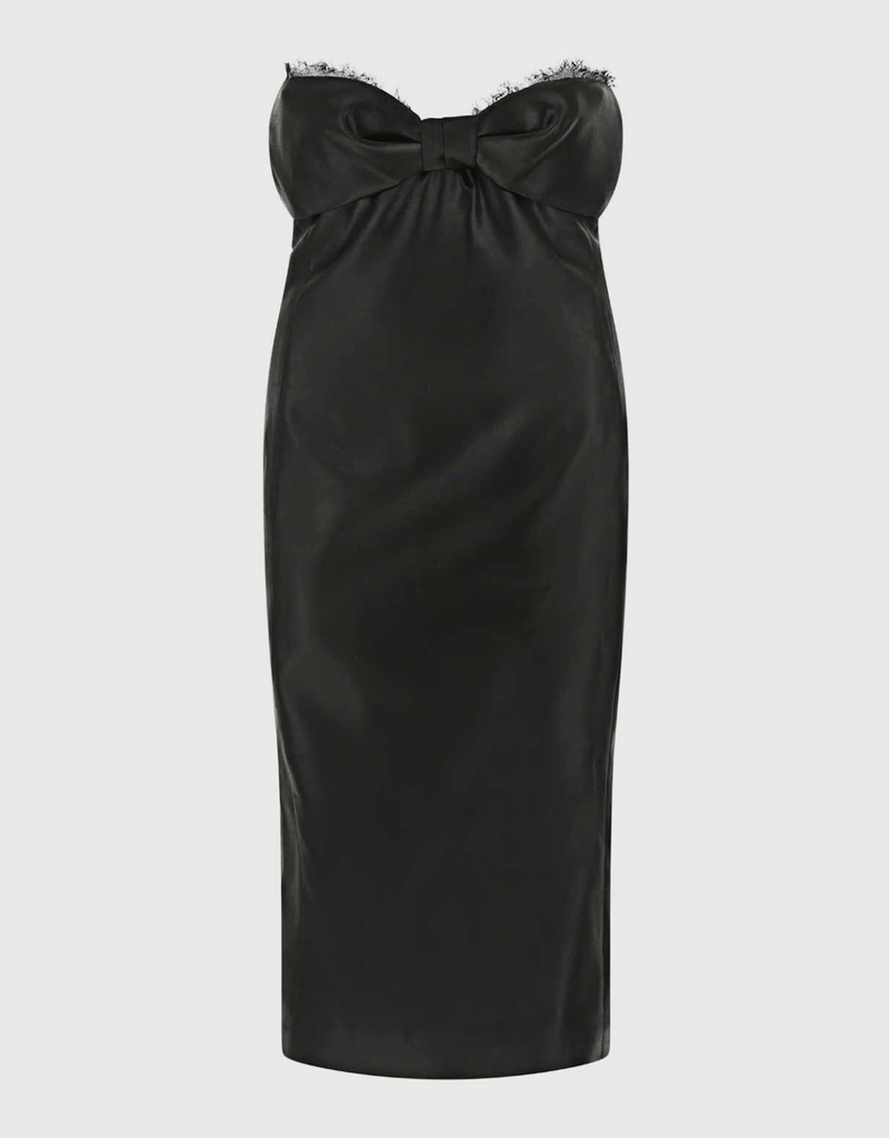knee length dresses for ladies Saint Laurent by Anthony Vaccarello - Brown Women Party/Cocktail Dress