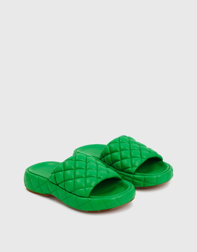 Bottega Veneta Intrecciato Leather Padded 厚底サンダル Bottega Veneta Intrecciato Leather Padded 厚底サンダル