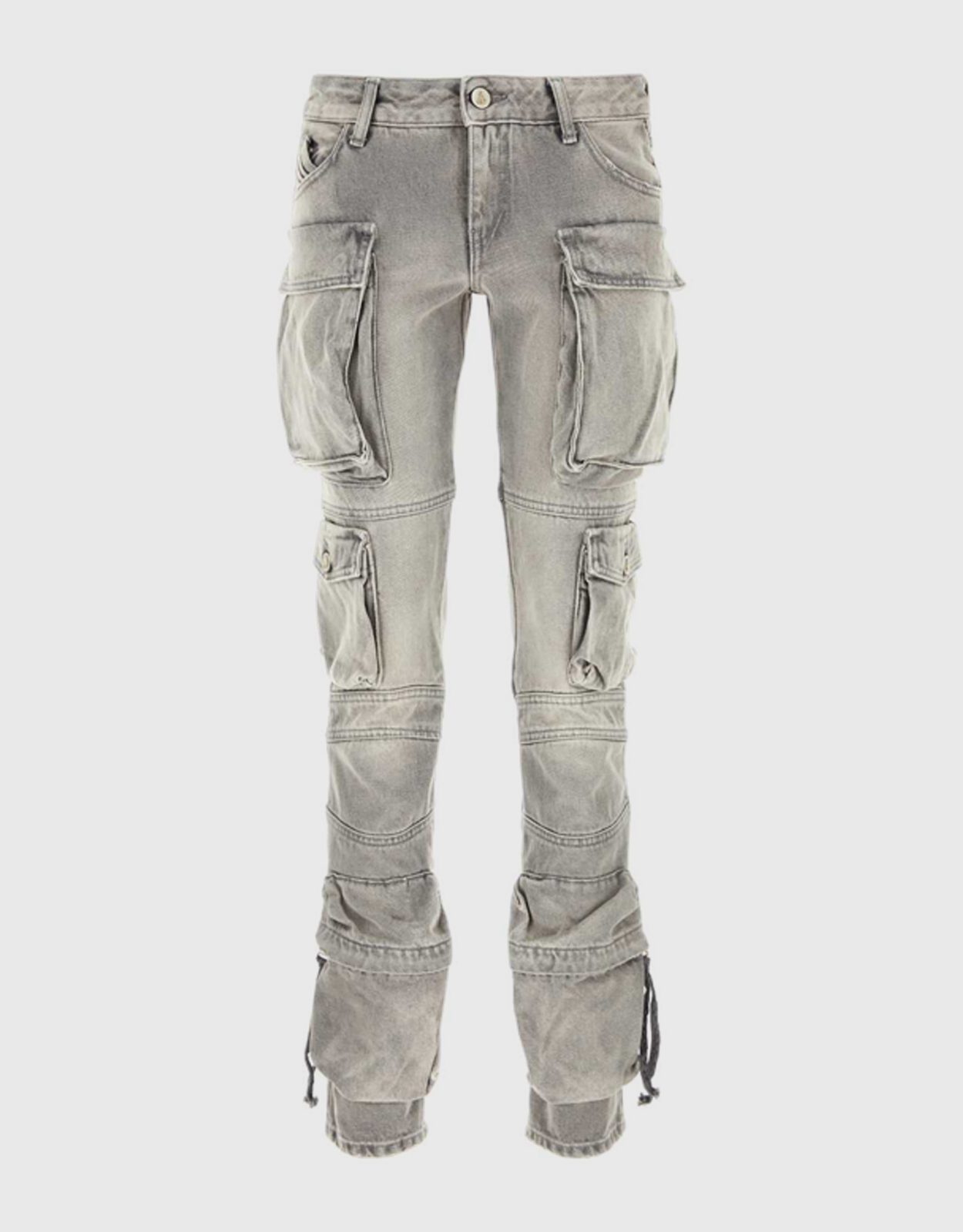 The Attico Distressed Denim Straight Leg Jeans - 25　The Attico ディストレスト デニム ストレート レッグ ジーンズ - 25 The
