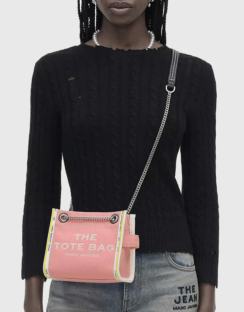 Marc Jacobs The Mini Denim Chain Crossbody Tote Bag (ショルダー