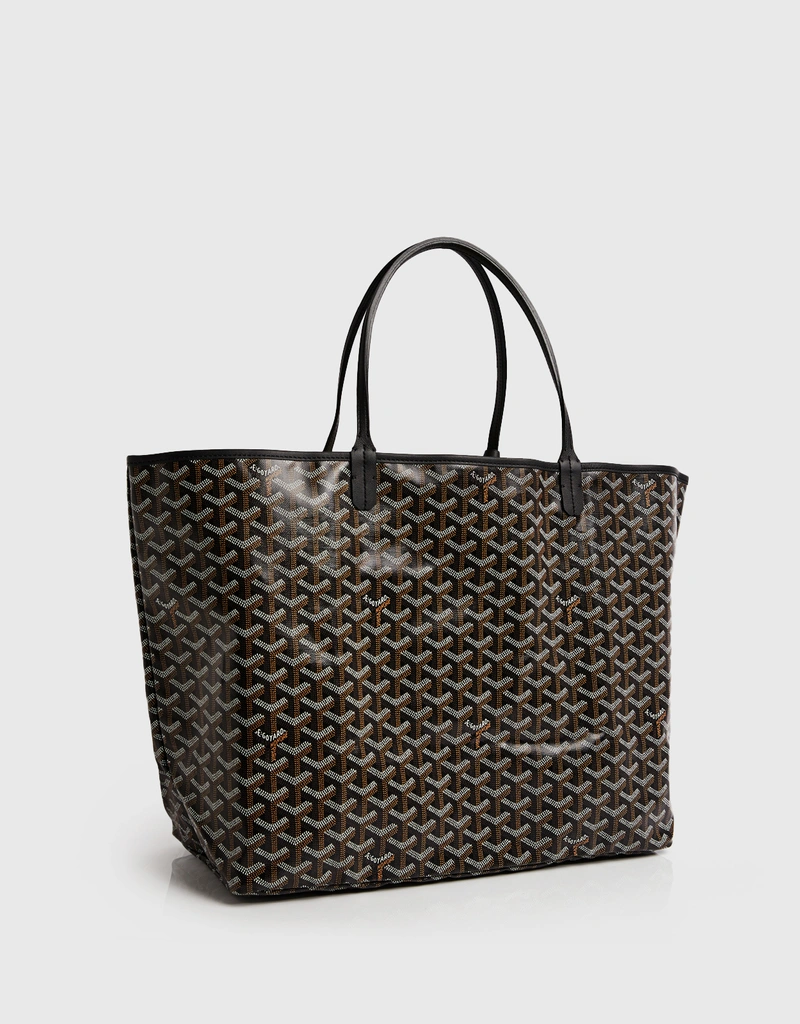 Goyard Saint Louis GM Calfskin And Canvas Tote Bag (トートバッグ
