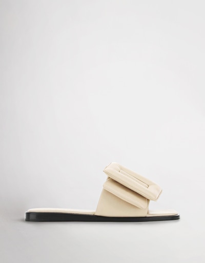 BOYY Puffy Leather Buckle Flat スリッパ (サンダル) IFCHIC.COM