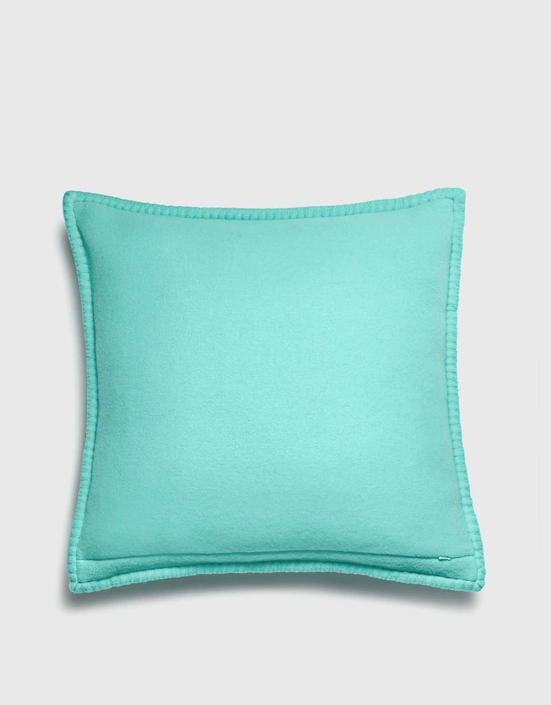 Tiffany & Co. Wool And Cashmere Pattern Of Alternating T Cushion