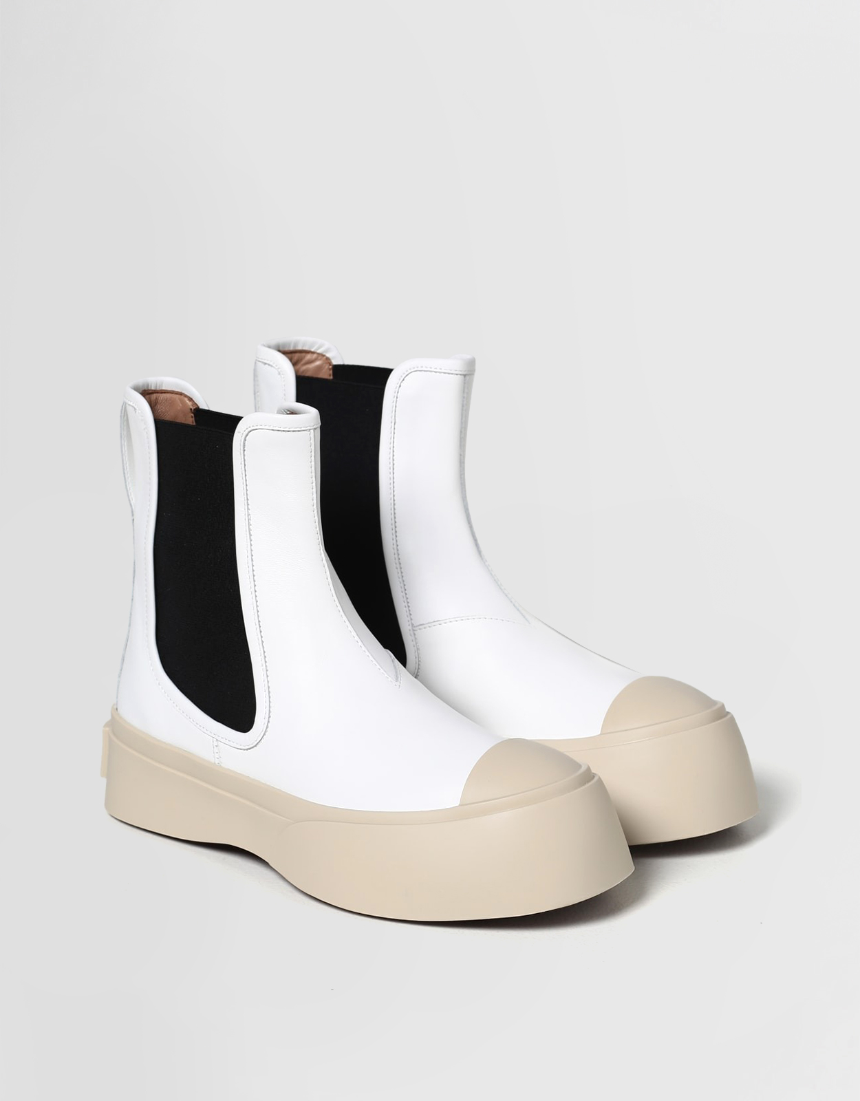 Marni Pablo Nappa Leather Ankle Boots (Boots) IFCHIC.COM