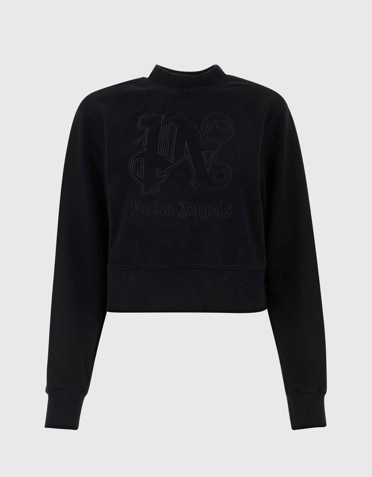 Palm Angels Cotton Cropped Sweatshirt - XS　パーム・エンジェルス コットン クロップド スウェットシャツ - XS Palm