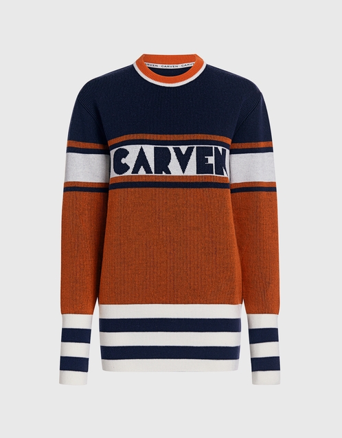 block striped sweater