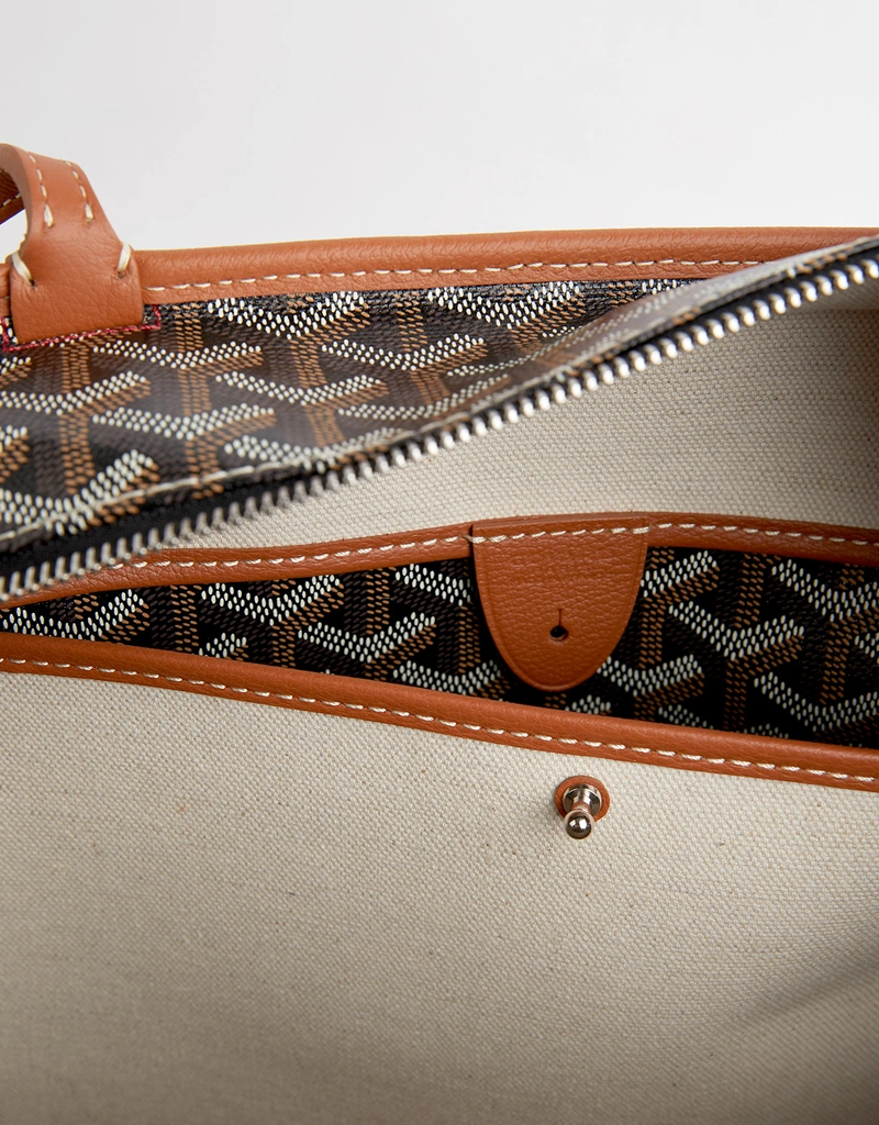Goyard Artois MM Calfskin And Canvas Tote Bag (トートバッグ