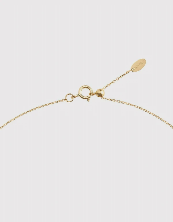 Ruifier Jewelry  Modern Words Fine Diamond-Happy Necklace 