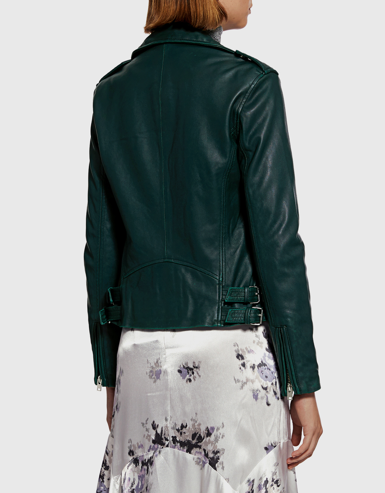 iro green leather jacket