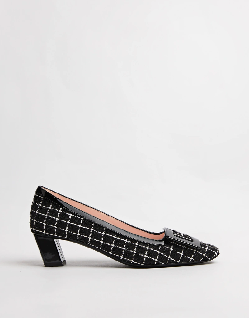 Roger Vivier Belle Vivier Plaid Lacquered Buckle キャットヒール