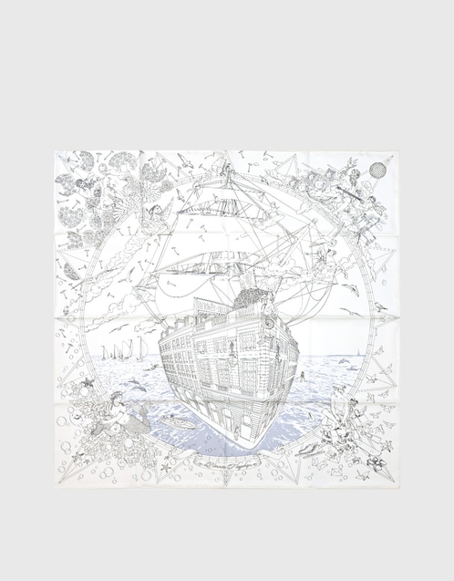 HERMES 25S SCARF 90 IN SILK 729028 main image 1