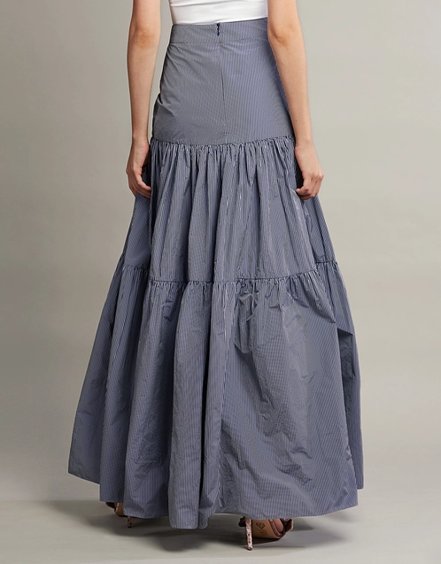 Alexis Laurel Tier High Waist Maxi Skirt (Skirts,Maxi)