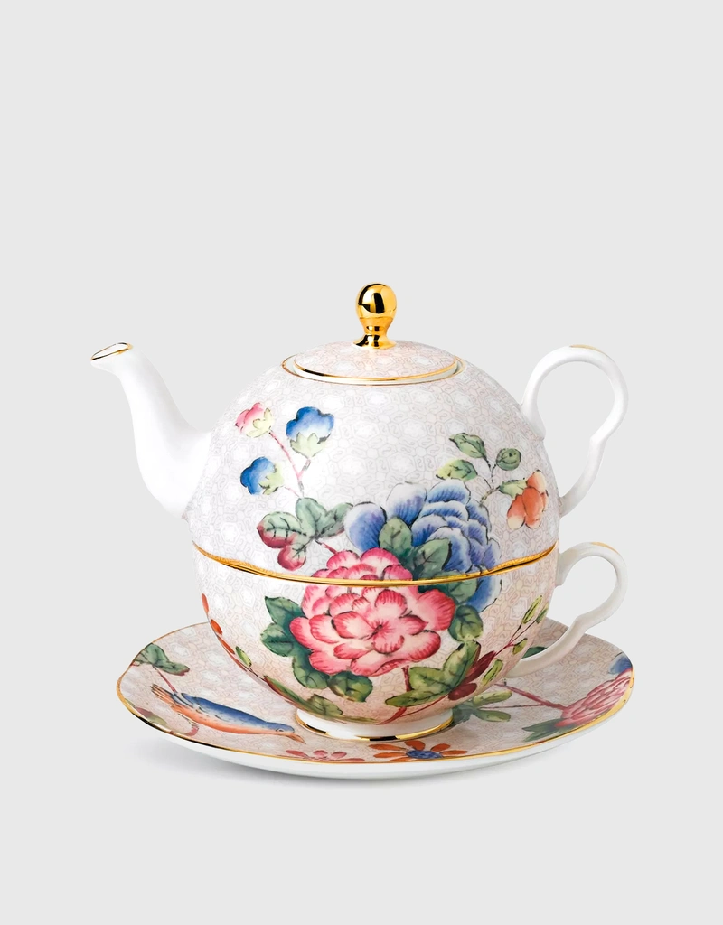 Wedgwood Cuckoo Bone China For One Teapot Set () IFCHIC.COM