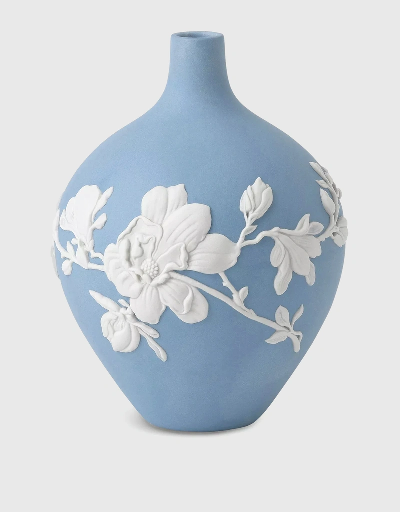 Wedgwood Magnolia Blossom Jasperware Bud Vase 14cm () IFCHIC.COM