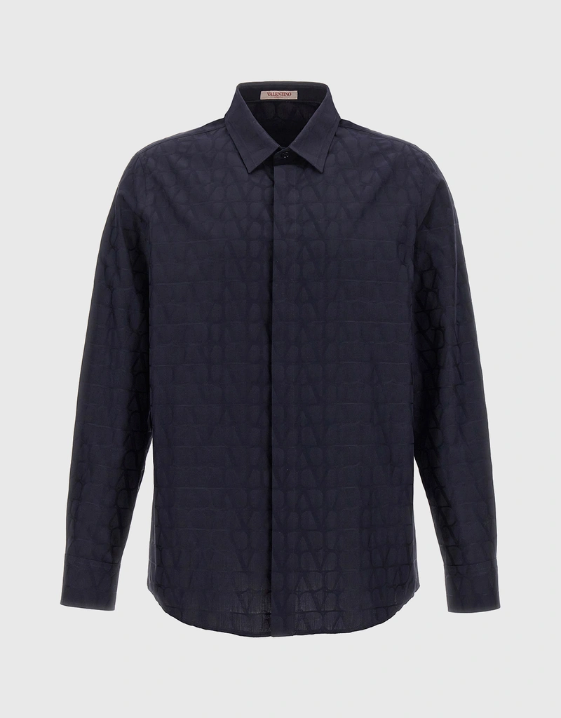 Valentino Garavani メンズ's Toile Iconographe Cotton Shirt