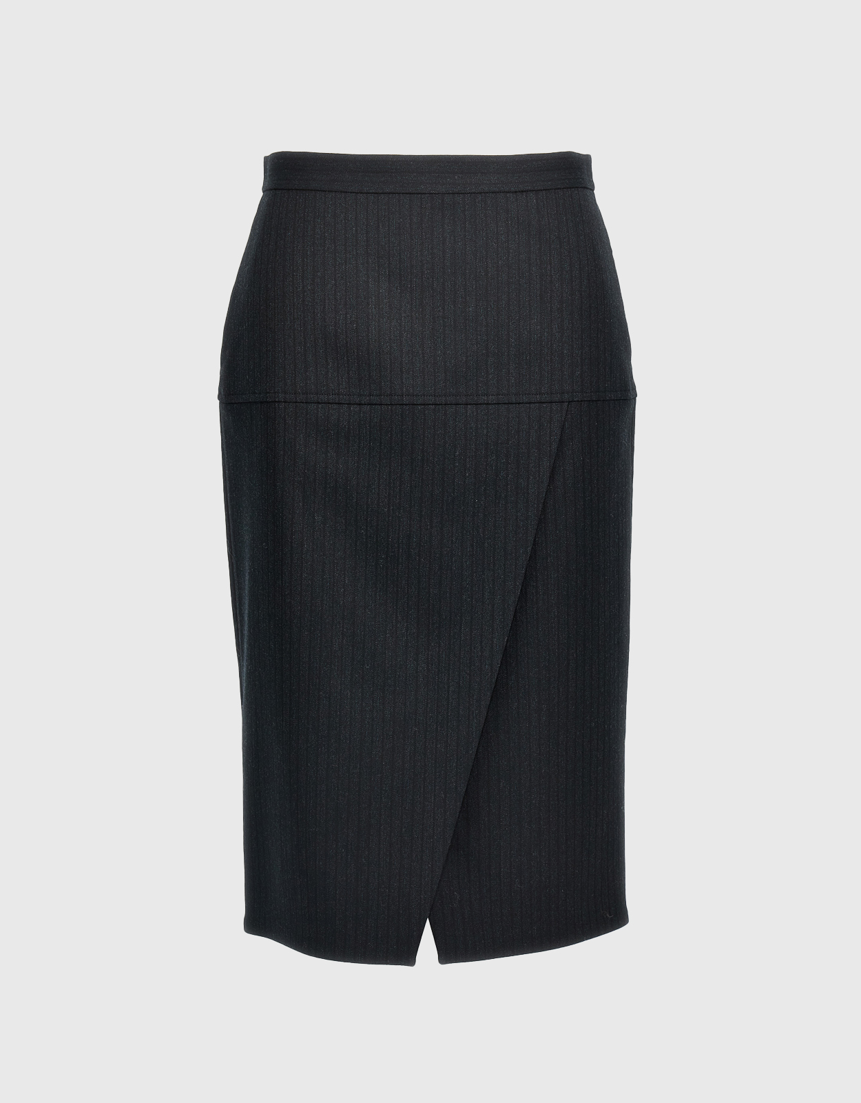 FENDI Fendi Wool Pinstriped Midi Skirt - IT 38　フェンディ ウール ピンストライプ ミディ スカート - IT 38