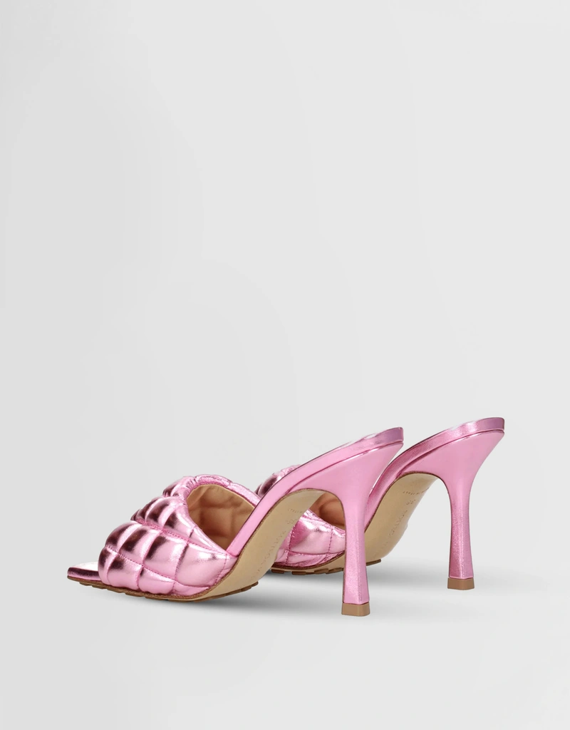 Bottega Veneta Nappa Leather Quilted Padded High-Heeled サンダル