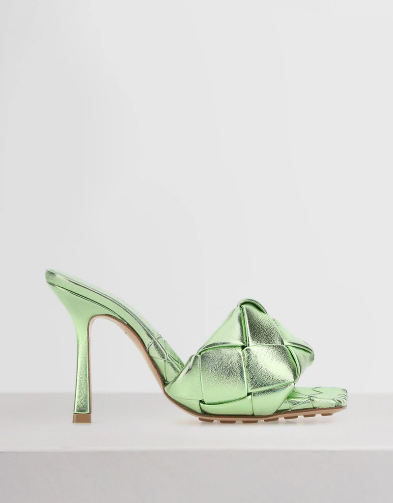 Bottega Veneta Nappa Intrecciato Leather High-Heeled サンダル