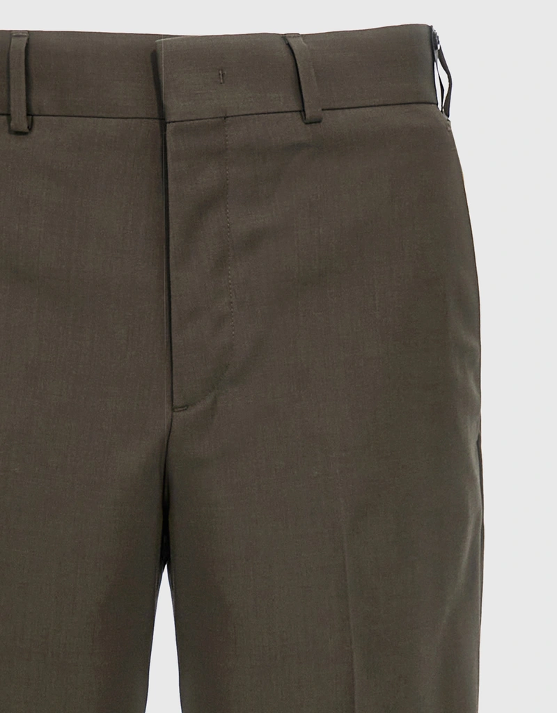 Fendi メンズ's Cipresso Wool Straight-Leg Pants (アパレル,ズボン