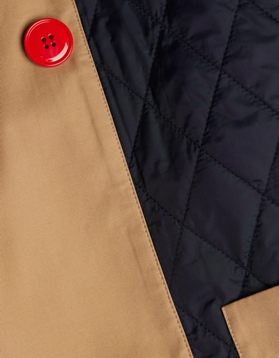 Finn Twill Quilted Trench Coat