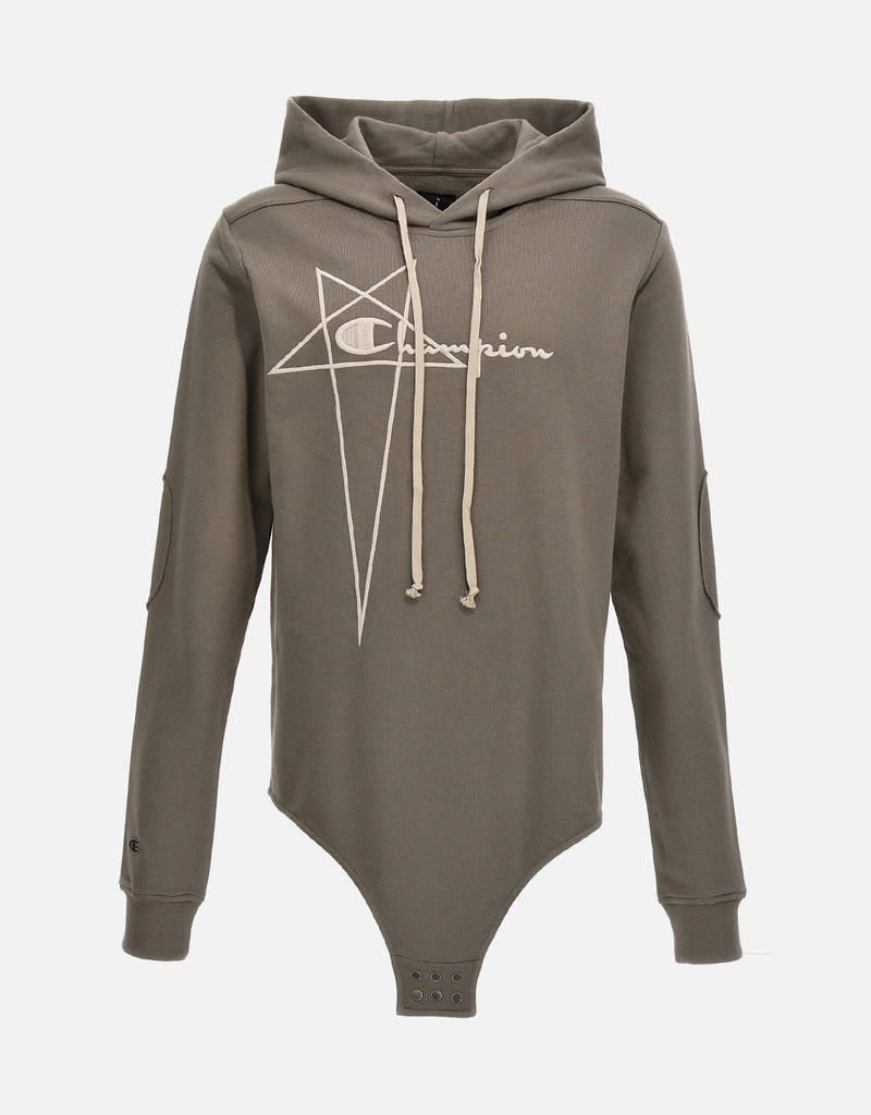 Rick Owens Men's Champion x Rick Owens Hooded Bodysuit () IFCHIC.COM