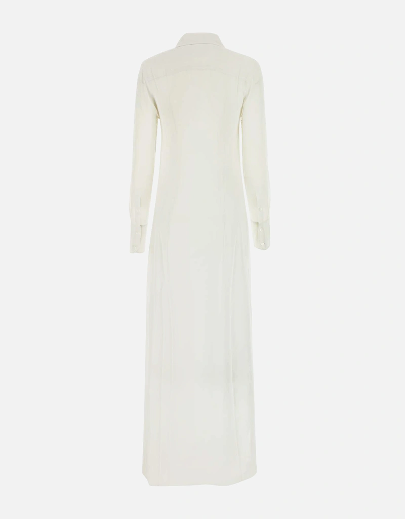 AMI Paris Silk Long Sleeve Midi Shirt Dress (Dresses) IFCHIC.COM AMI Paris Silk Long Sleeve Midi Shirt Dress (Dresses) IFCHIC.COM