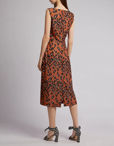 Medina Leopard Midi Dress