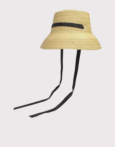 燈罩型巴拿馬草帽