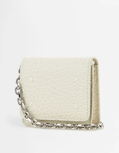 Maison Margiela Four Stitches Grainy Leather Chain Wallet  