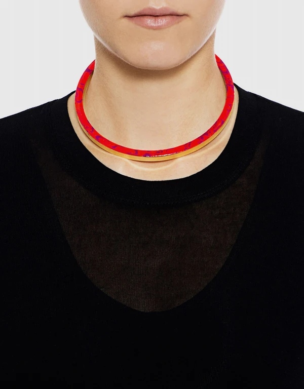 Gemma Redux Splatter Paint Bar Collar