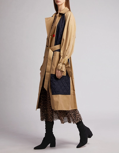 Finn Twill Quilted Trench Coat