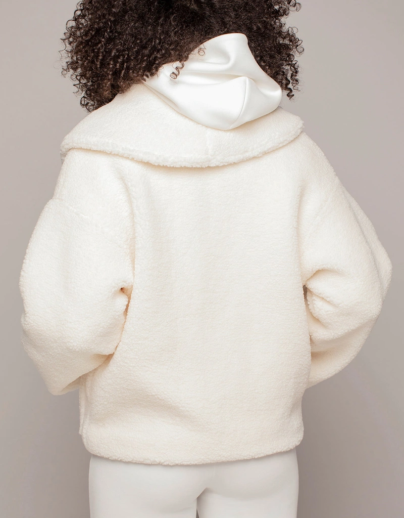 Michi Alpen Sherpa Jacket (Flat Shoes) IFCHIC.COM