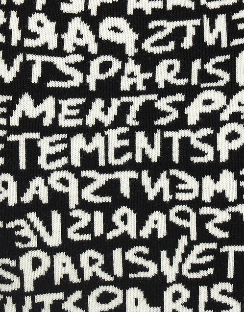 Vetements Vetements Paris Monogram Wool Knit Mini Skirt () IFCHIC.COM 