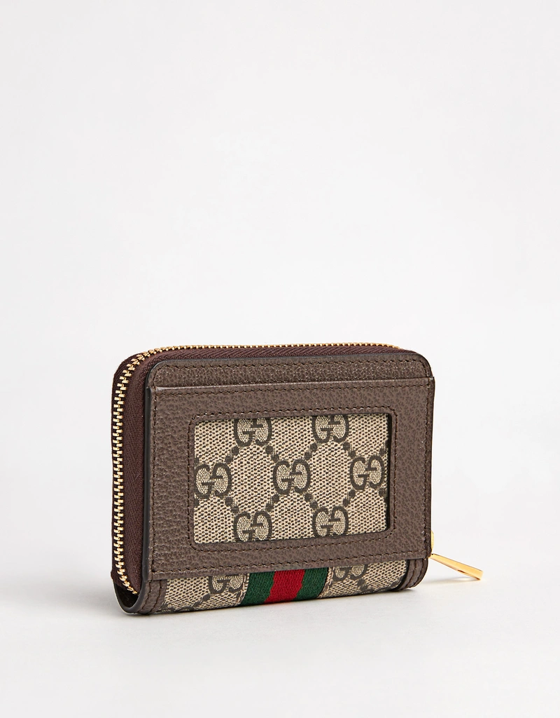 Gucci Ophidia Canvas And Leather Trim Card Case () IFCHIC.COM