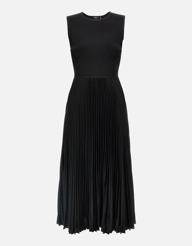 Theory Pleated Fabric Midi Dress () IFCHIC.COM
