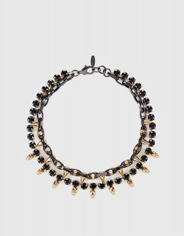 Baroque Punk Spike Necklace
