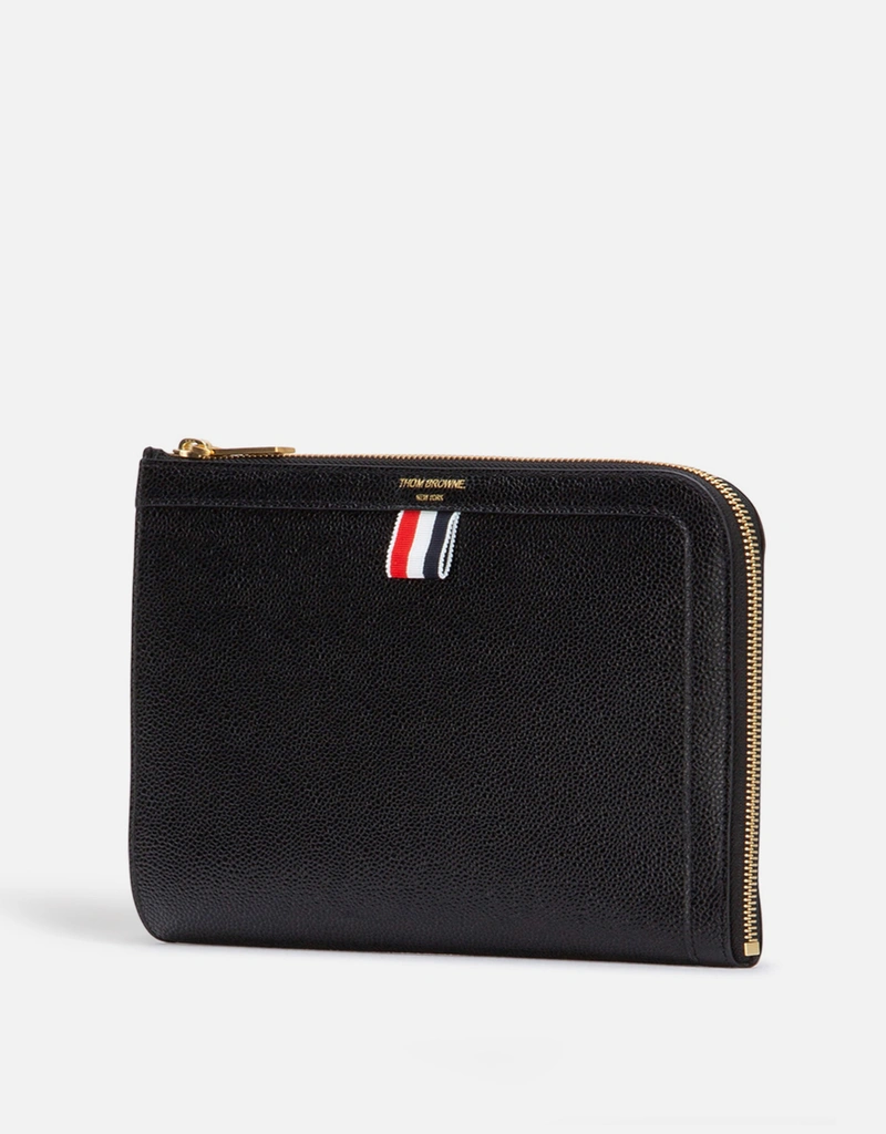 THOM BROWN ポーチ Thom Browne メンズ's Logo Printed Zipped Pouch () IFCHIC.COM
