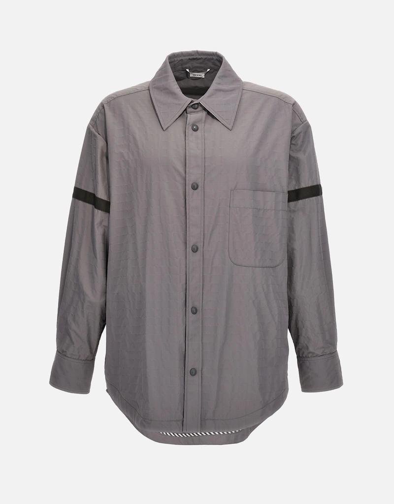 Thom Browne Men's Snap Front Nylon Overshirt () IFCHIC.COM