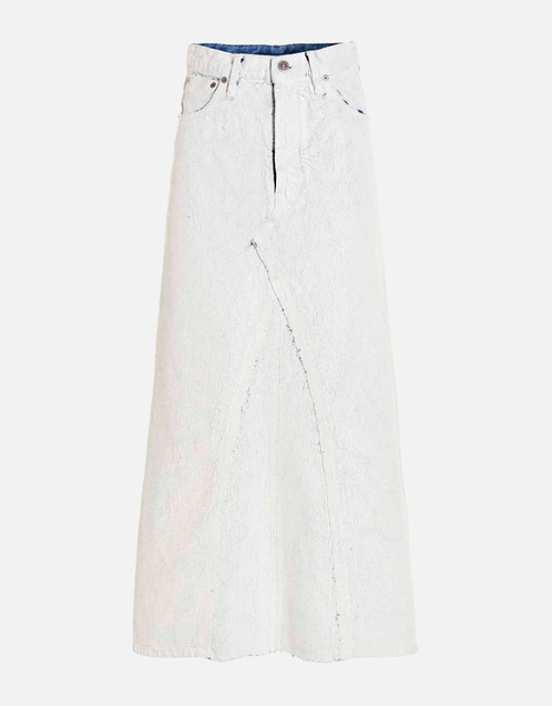 Maison Margiela Bianchetto Denim Maxi Skirt () IFCHIC.COM