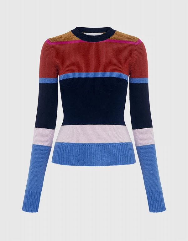 Derek Lam 10 Crosby Color Striped Sweater