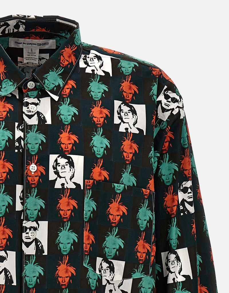 Comme des Garcons Shirt メンズ's Andy Warhol Style Long-Sleeved