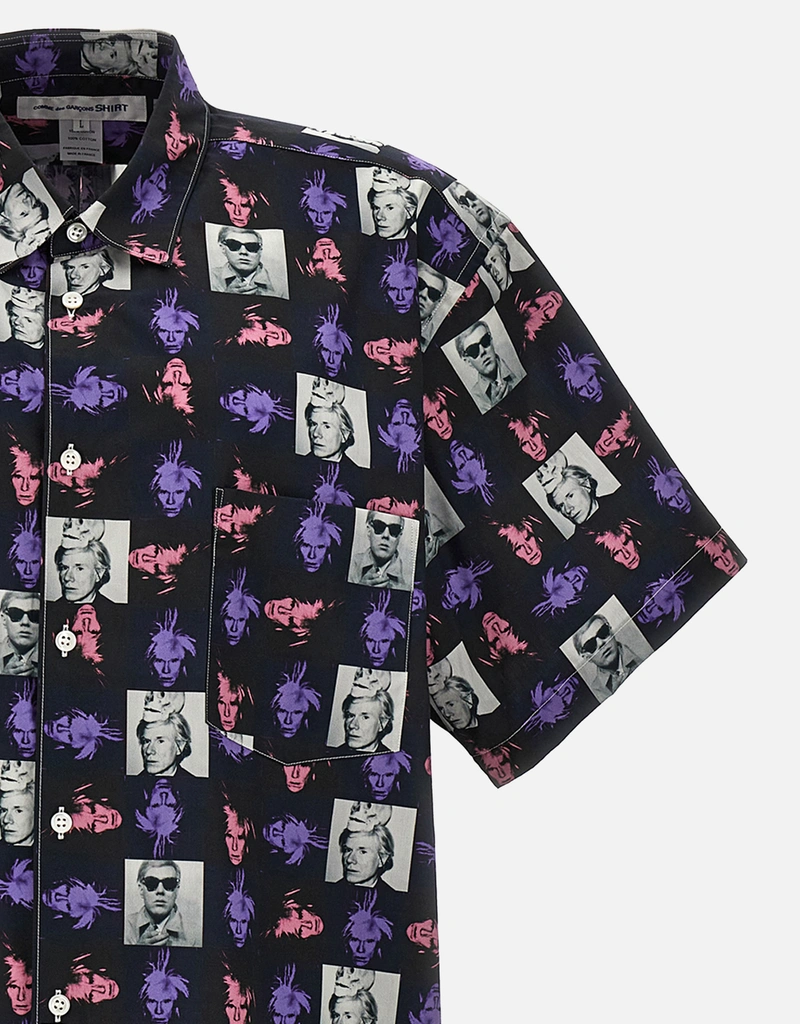 Comme des Garcons Shirt メンズ's Andy Warhol Style Short-Sleeved