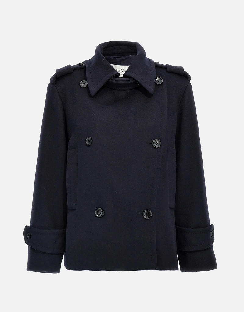Max Mara Laveno Virgin Wool And Cashmere ダブルブレストコート Coat