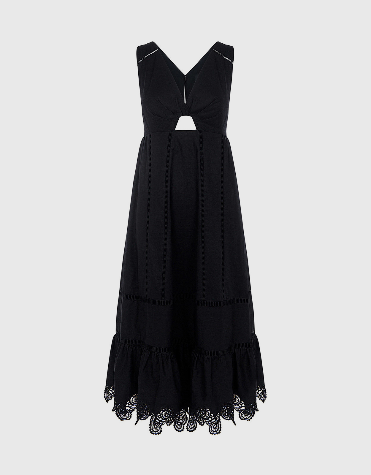 Thakoon Crochet Inset Midi Dress - US 4