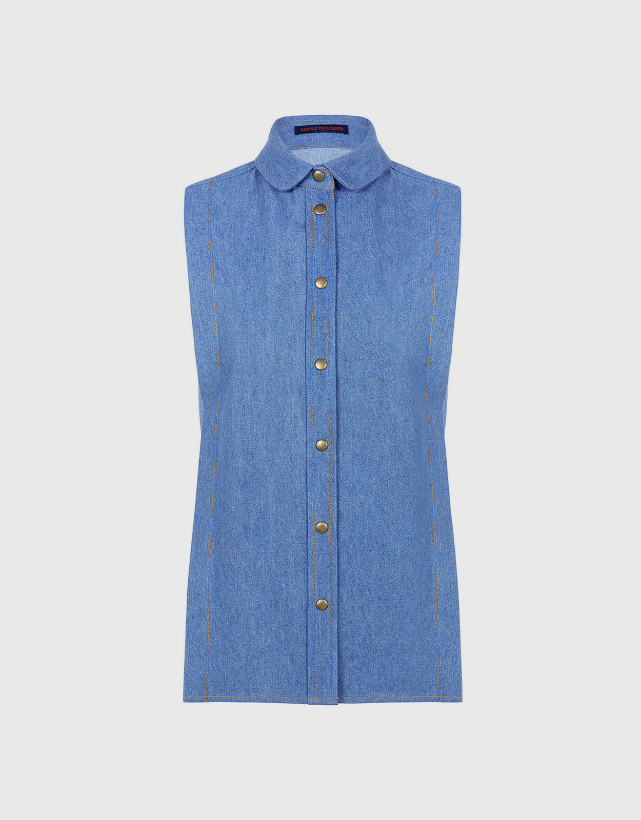 Harvey Faircloth Sleeveless Shirt - US 6