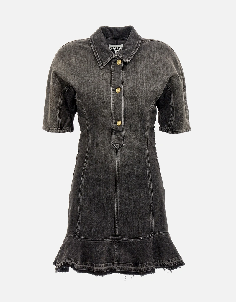 white christmas dresses Tint Edge Denim Mini Dress main image 1