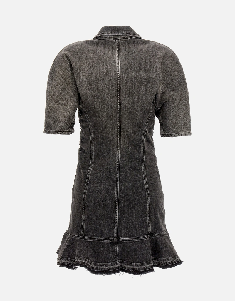 Stretch Cotton Denim Mini Dress - 34