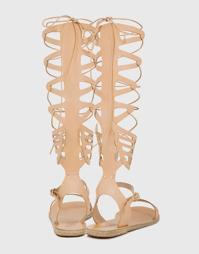 IKARIA high lace-up leather sandals
