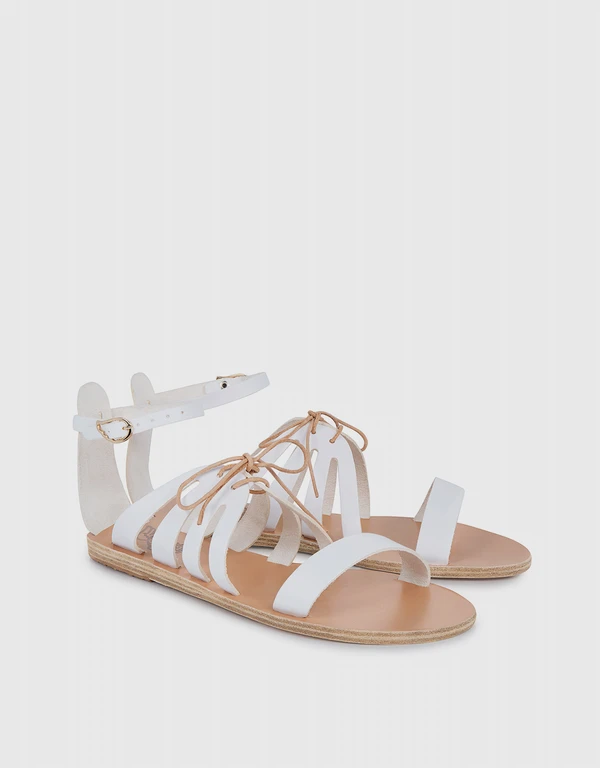 IPHIGENIA Lace Up leather sandals