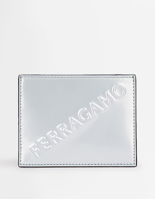 Salvatore Ferragamo Men's Logo Embossed Calf Leather Cardholder